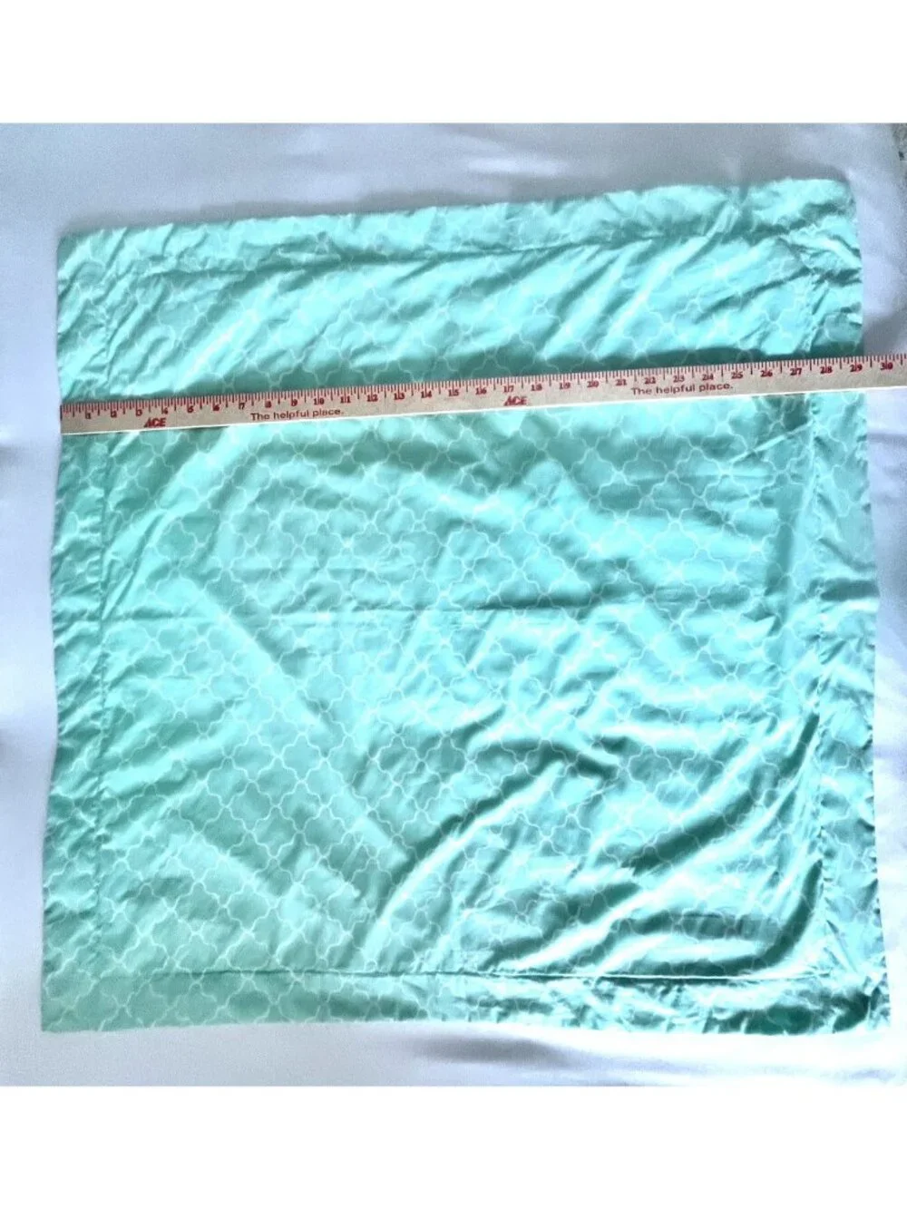 JONATHAN ADLER EURO Shams PR Happy Chic Trefoil Geometric Seafoam Green PRISTINE